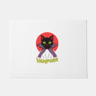 Felpudo Vampurr Vampire Cat Gracioso Disfraz de gato Hallo