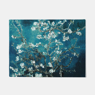 Felpudo Van Gogh Almond Blossoms Oscuro Verde azulado