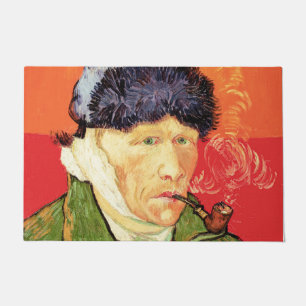 Felpudo Van Gogh - autorretrato con oreja y tubo varados