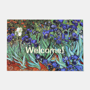 Felpudo Van Gogh el Doormat agradable floral de las flores