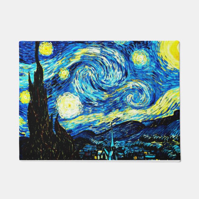 Felpudo Van Gogh - La noche estrellada (Anverso)
