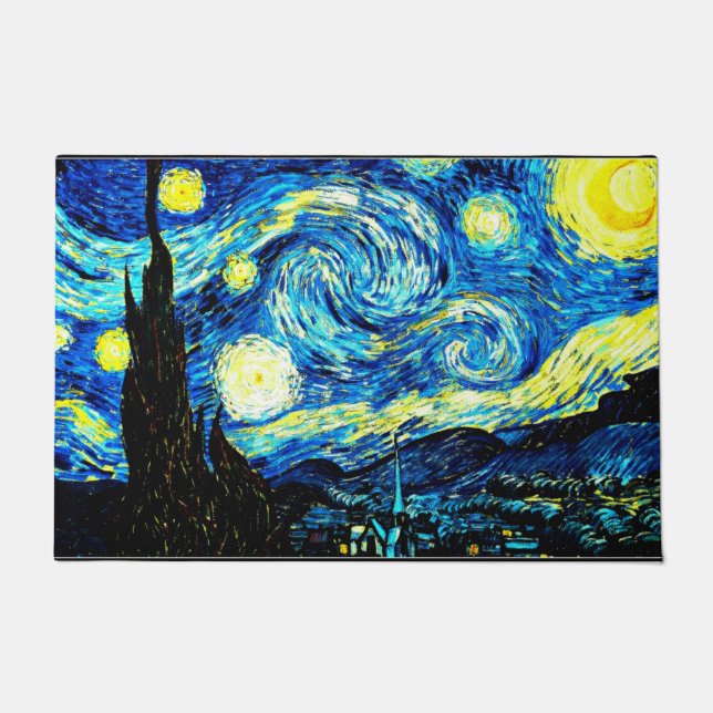 Felpudo Van Gogh - Noche Starry (Anverso)