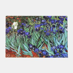 Felpudo Van Goghs The irisa el Doormat floral de las