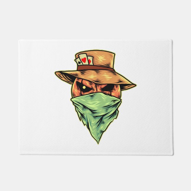 Felpudo vaquero en halloween (Anverso)