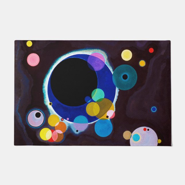 Felpudo Varios círculos, Wassily Kandinsky (Anverso)