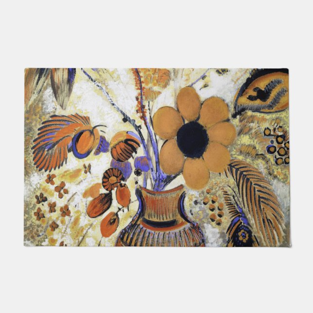 Felpudo Vase etrusca con flores, Redon (Anverso)