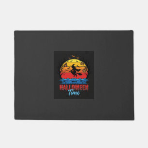 Felpudo Vector Bruja Atardecer Halloween