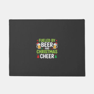 Felpudo Vector de cerveza alegría navideña de vacaciones b