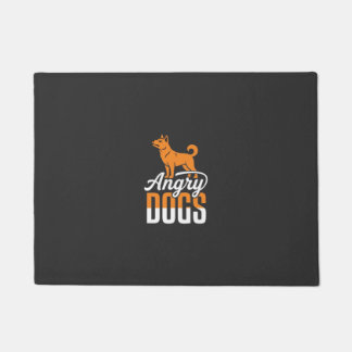 Felpudo Vector Mascota Perros Enojados