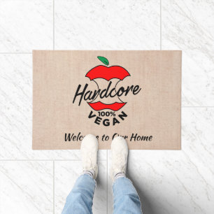 Felpudo Vegan de núcleo duro, vegan de núcleo de manzana, 