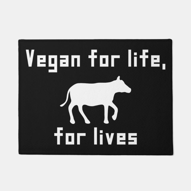 Felpudo Vegano para la vida (Anverso)