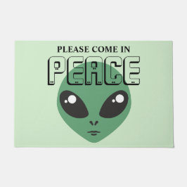 Felpudo Ven en paz Alien