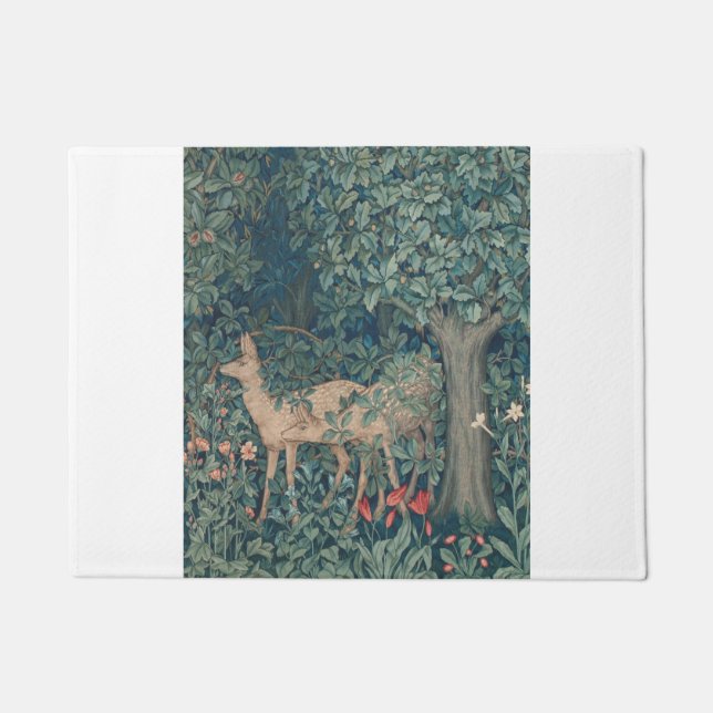 Felpudo Venado en el bosque, William Morris (Anverso)