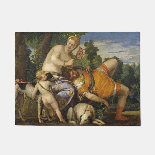 Felpudo Venus y Adonis (por Paolo Veronese) (Anverso)