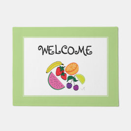 Felpudo Verano de frutas coloridas, diversión, Guay