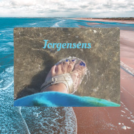 Felpudo Verano en la playa: Sandalias chisporroteando y va