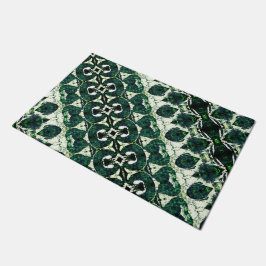 Felpudo Verde esmeralda esmeralda agitado y repetido con t