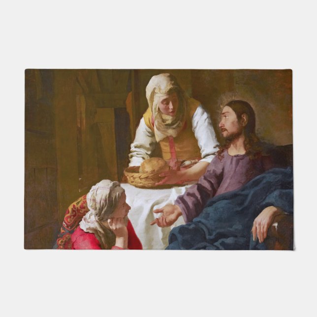 Felpudo Vermeer - Cristo en la Casa de Martha y María (Anverso)