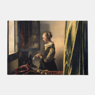 Felpudo Vermer - Chica leyendo una carta en una ventana ab