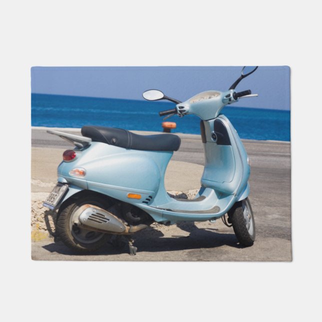 Felpudo Vespa en la playa el | Ephesus, Turquía (Anverso)