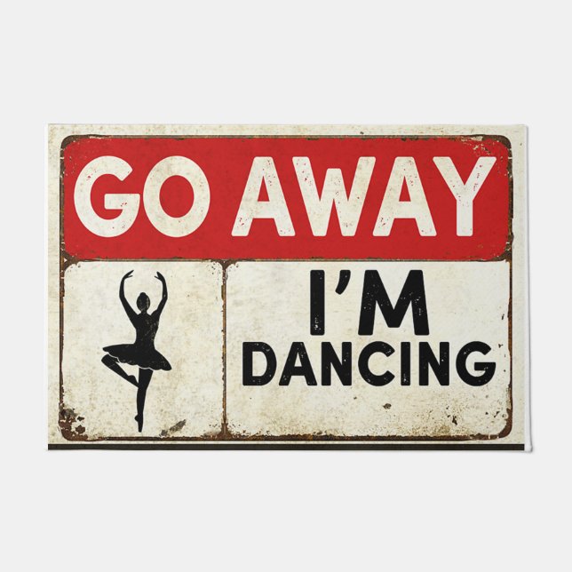 Felpudo Vete, estoy bailando. (Anverso)