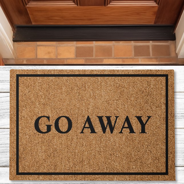 Felpudo Vete Introvertido Personalizado Funny Doormat (Subido por el creador)