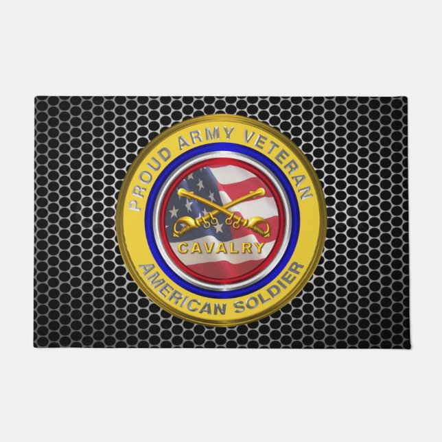 Felpudo Veterano "CAV" de caballería (Anverso)