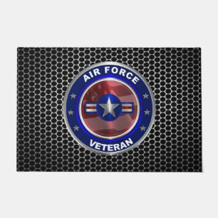 Felpudo Veterano de la Fuerza Aérea Antiguo 