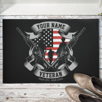 Veterano norteamericano personalizado orgulloso de