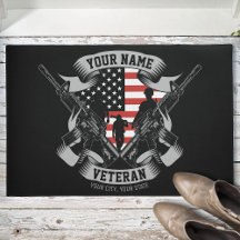 Veterano norteamericano personalizado orgulloso de