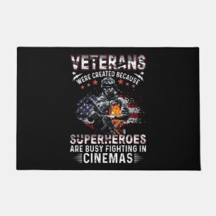 Felpudo Veteranos porque superhéroes ocupados en cines