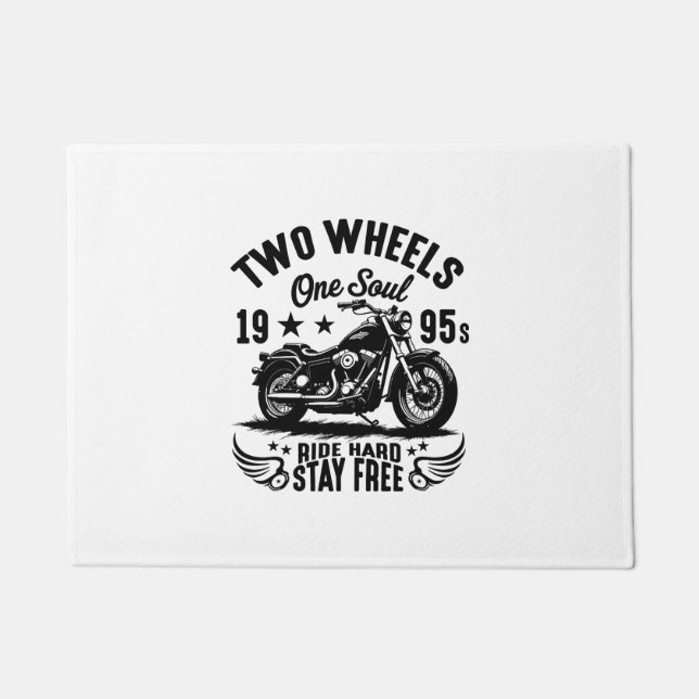 Felpudo Viaje en motocicleta de los años 1995 (Anverso)