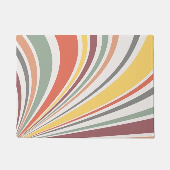 Felpudo Vibes retro coloridas (Anverso)