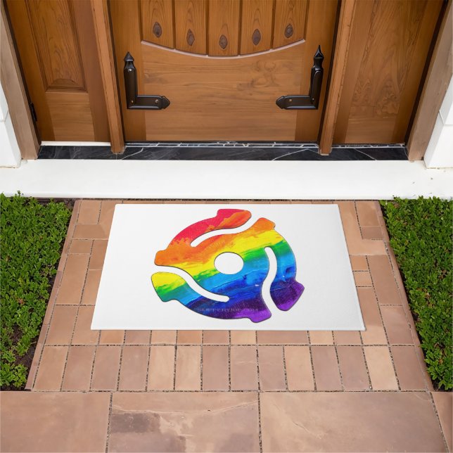 Felpudo Vibrante de adaptador de registro de 45 RPM de plá (Exterior)