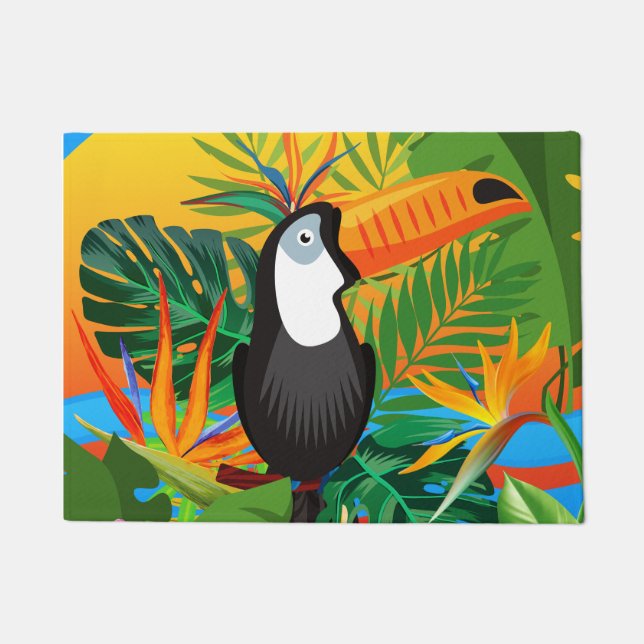 Felpudo Vibrante Doormat Tropical Turcano (Anverso)