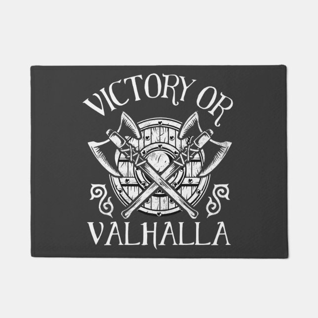 Felpudo Victoria o Valhalla - Escudo y hacha (Anverso)