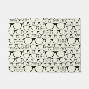 Felpudo Vidrios retros del friki Nerdy enrrollado de moda