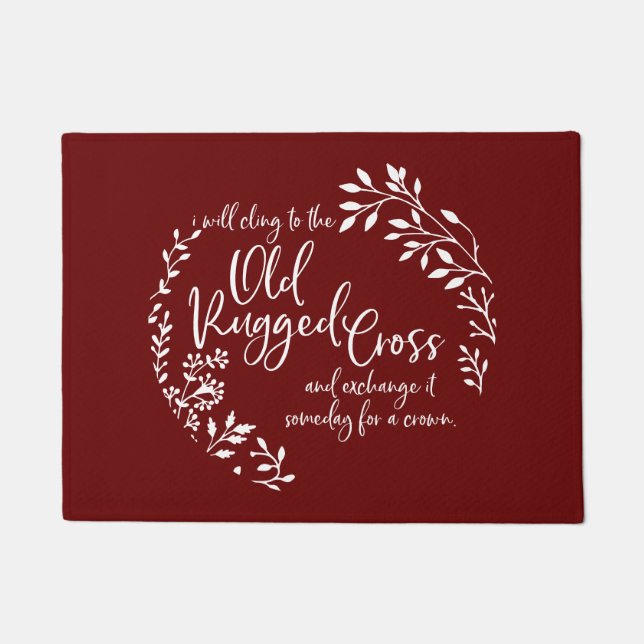 Felpudo Vieja cruz rayada (Anverso)