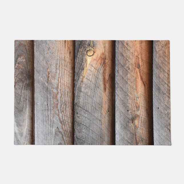 Felpudo Viejos tableros de madera resistidos (Anverso)