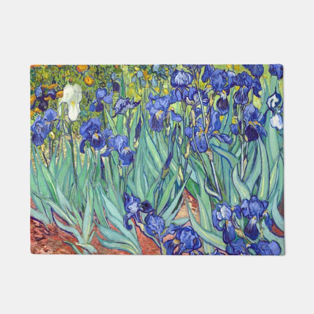 Felpudo Vincent van Gogh 1898 iris (Anverso)