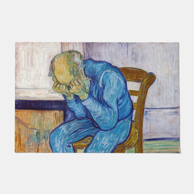 Felpudo Vincent van Gogh - A la puerta de la eternidad (Anverso)