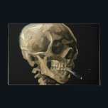 Felpudo Vincent van Gogh - Calavera con cigarrillo en llam<br><div class="desc">Cabeza de un Skeleton con un cigarrillo en llamas / Calavera con cigarrillo en llamas / Crane de squelette fumant une cigarrillo - Vincent van Gogh,  1885</div>