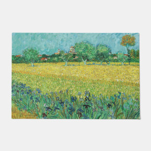 Felpudo Vincent van Gogh - Campo con irlandeses cerca de A