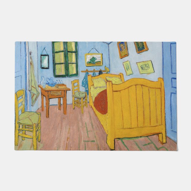 Felpudo Vincent Van Gogh - Dormitorio de Vincent en Arles (Anverso)