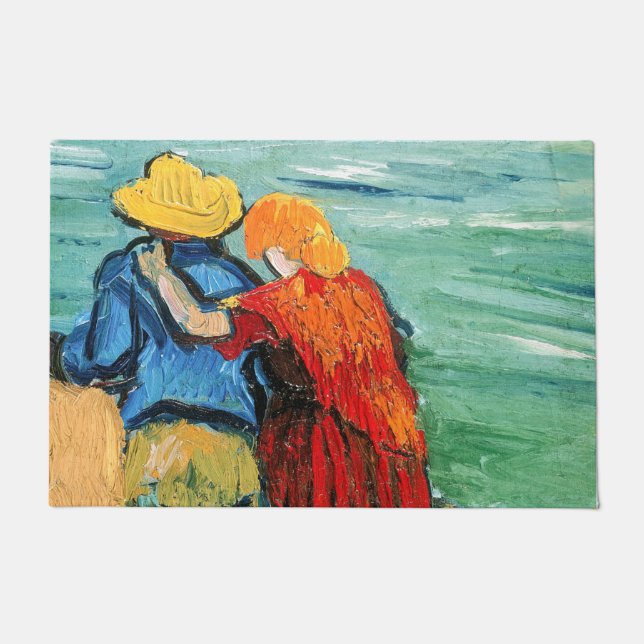 Felpudo Vincent van Gogh - Dos amantes (Anverso)