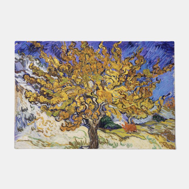 Felpudo Vincent van Gogh - El árbol de las moras (Anverso)