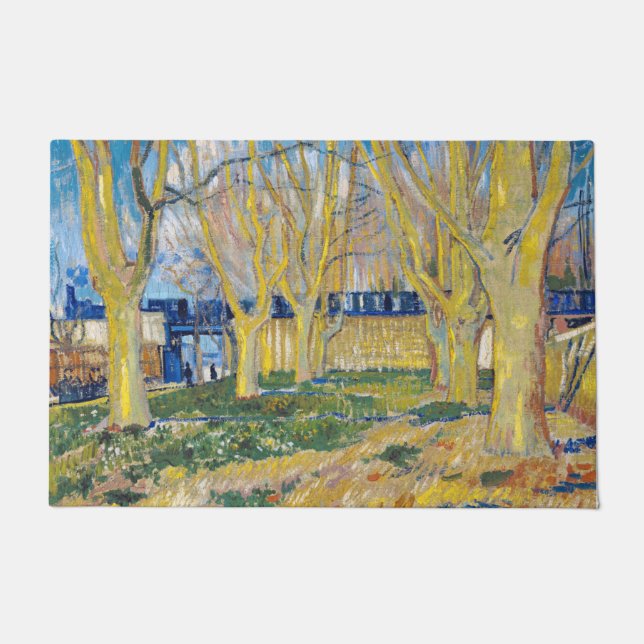 Felpudo Vincent van Gogh - El tren azul (Anverso)