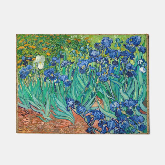 Felpudo VINCENT VAN GOGH - Irises 1889 (Anverso)