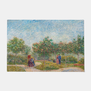 Felpudo Vincent van Gogh - Jardín en Montmarte con amantes