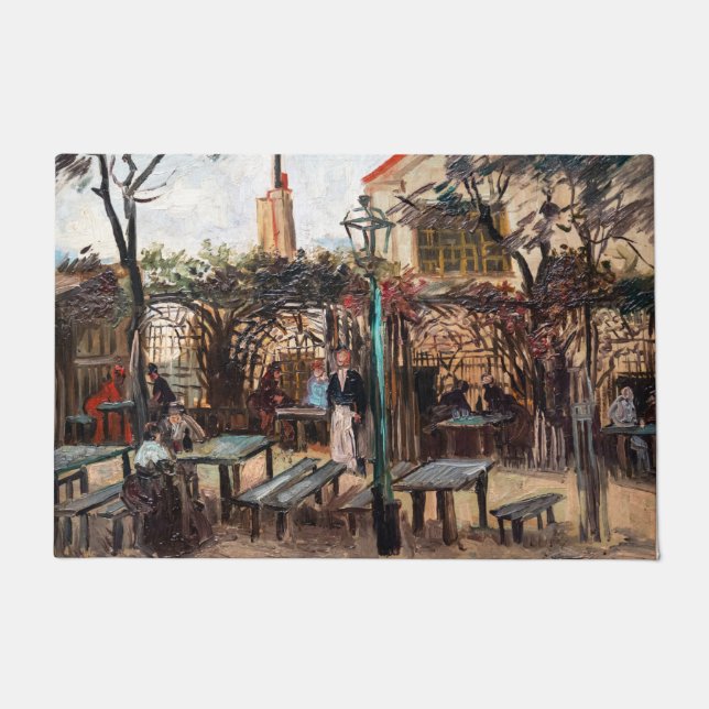 Felpudo Vincent Van Gogh - La Guinguette en Montmartre (Anverso)